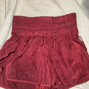 Free People Movement Maroon The Way Home Shorts Size M